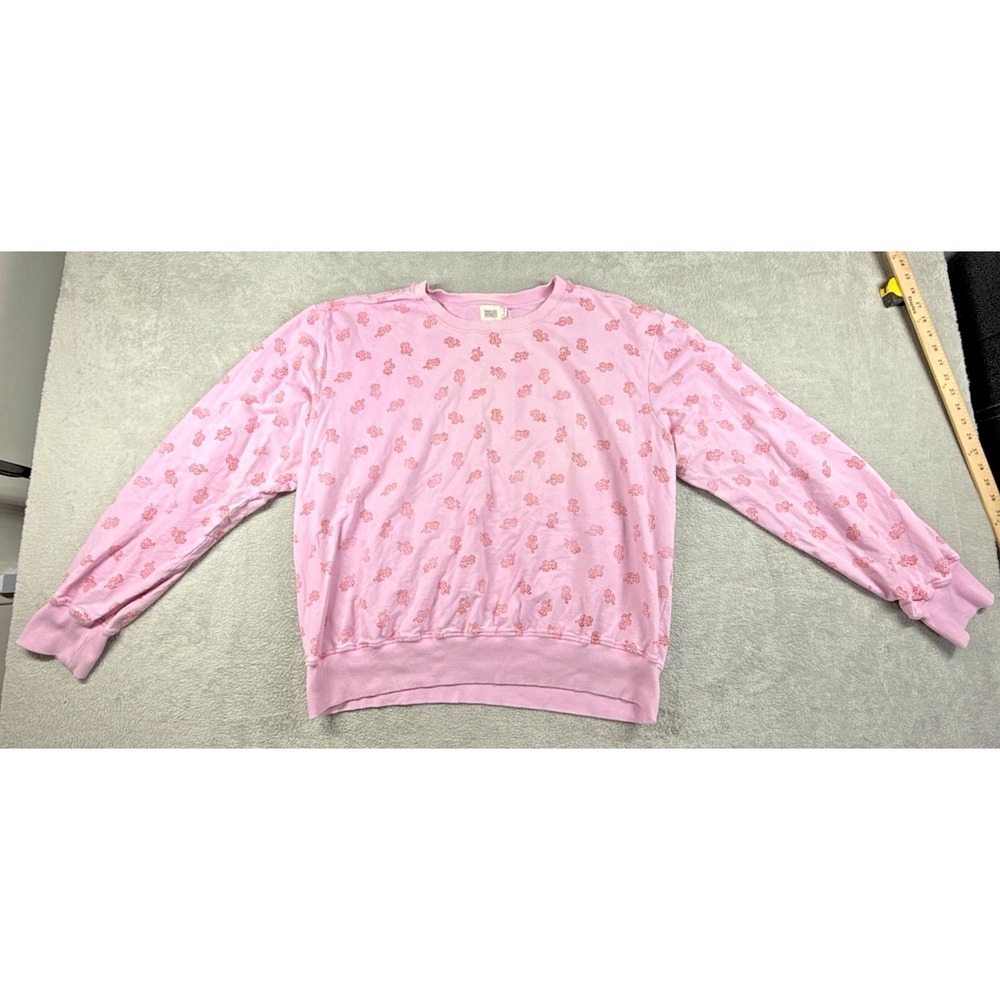 NorBlack NorWhite Women's Oversized‎ Pullover Gulaab Crew Sweatshirt Pink XXL